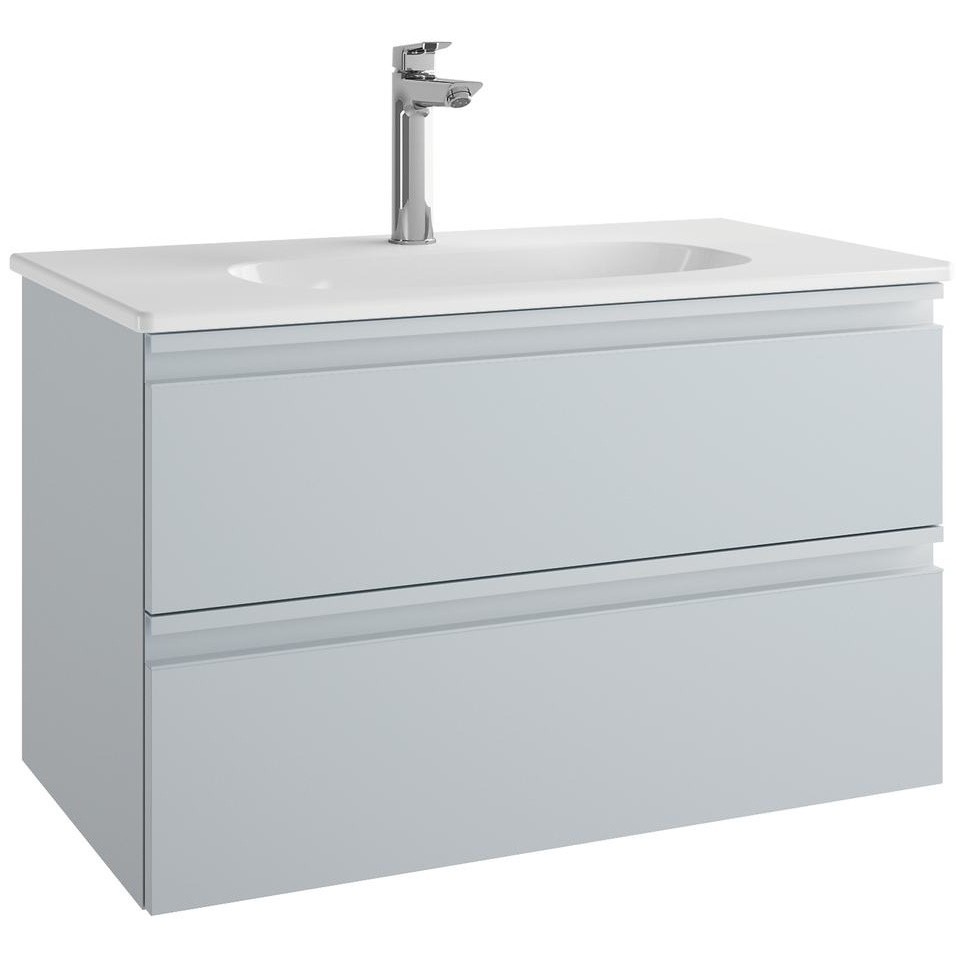 MOBILIER TESI SUSPENDAT 80 CM, 2 SERTARE, GRI DESCHIS LUCIOS